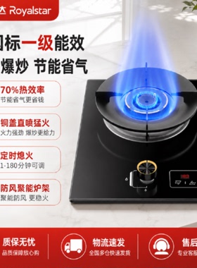 荣事达燃气灶单灶猛火煤气灶家用天然气嵌入式灶具液化气台式炉具