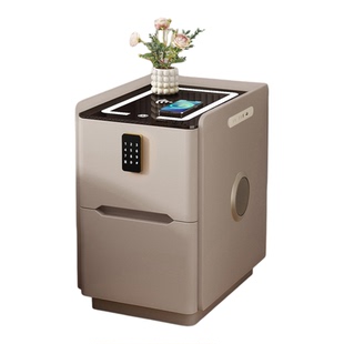 智能床头柜家用小型免安装高级储物窄小柜子小户型卧室实木床边柜