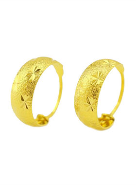 老年人仿黄金送妈妈送婆婆耳环