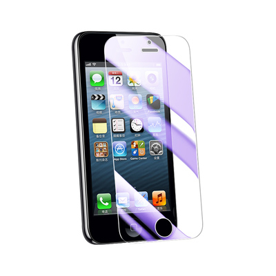 适用苹果5钢化膜一拉秒贴