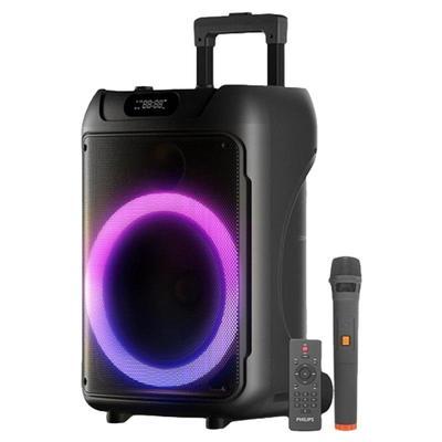 飞利浦 广场舞音响户外演出家用k歌移动拉杆大音量蓝牙音箱带话筒