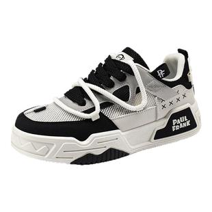 大嘴猴痞帅休闲板鞋2026新款厚底潮流百搭小白鞋男春季透气运动鞋