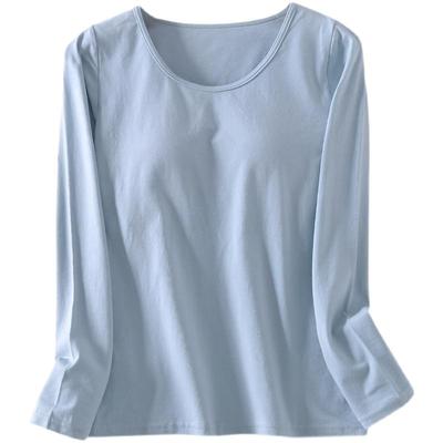 女士秋冬季纯棉胸垫罩杯文胸纯色