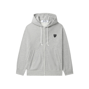 IT CDG PLAY COMME des GARCONS川久保玲情侣款连帽拉链卫衣外搭
