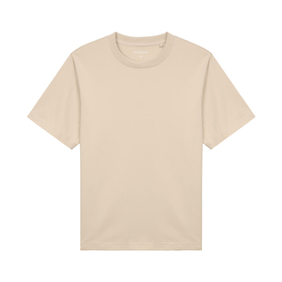【夏季新品】十如仕男女同款简约日常百搭宽松圆领5分袖T恤T06