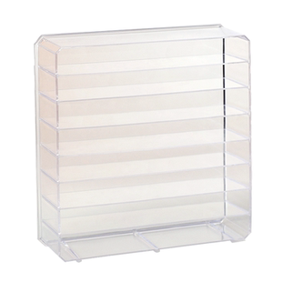 可爱萌粒展示盒盲盒收纳架手办透明防尘柜放小摆件积木立牌的盒子