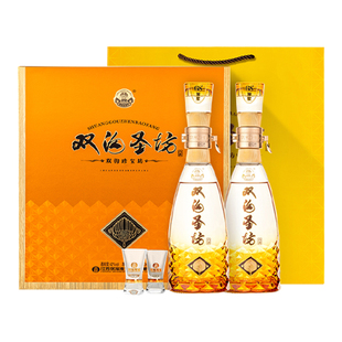 双沟珍宝坊圣坊礼盒42度 (500+20)ML*2瓶浓香型白酒礼盒送礼