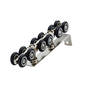 实木移门吊轮轨道滑轨推拉门滑轮吊轨滑轮12轮吊门轨道滑轮尼龙轮