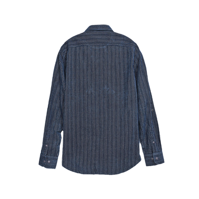 MCS翻领长袖商务休闲纯棉衬衫