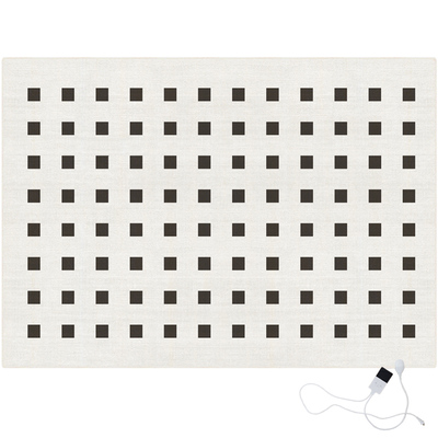 暖季轻奢编织簇绒加热地毯