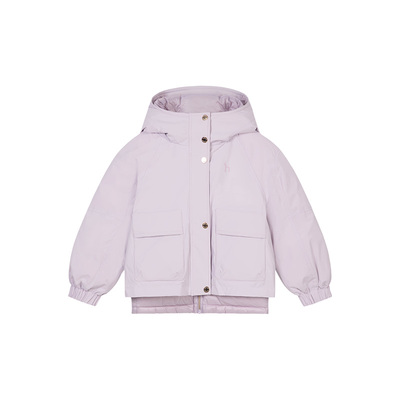 hazzys女童羽绒服冬季时尚下摆