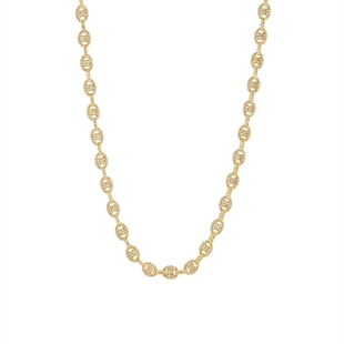 LUVAJ Pave Mariner Chain Necklace满钻镶嵌可爱猪鼻锁骨链项链