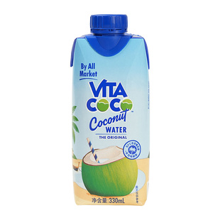 VitaCoCo唯特清椰高钾椰子水饮料 NFC非浓缩孕妇可喝 330ml*12瓶
