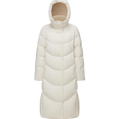 波司登2025冬季款羽绒服女商务通勤过膝长款保暖鹅绒服保暖正肩款