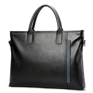 斐格真皮男士手提包商务电脑包休闲时尚新款牛皮斜跨公文包男包潮