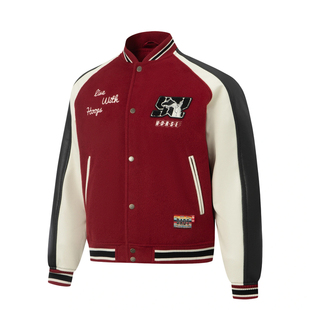 李宁棉夹克男子2026春季新款反伍BADFIVE宽松休闲棉服外套AJMW009