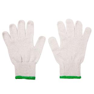600克灯罩棉纱手套 细纱手套耐磨工作防滑透气线厚实型劳保手套