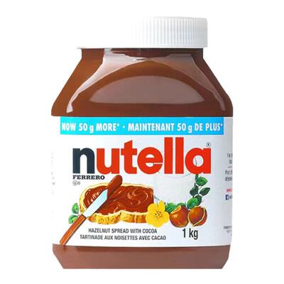 进口能多益nutella1kg巧克力酱