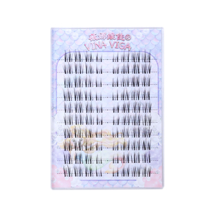 薇娜维佳假睫毛《高校公主》亚裔轻混血上睫毛分段式前短后长交叉