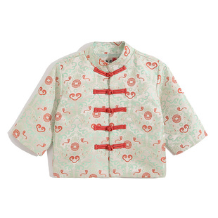 2026新年儿童唐装过年服男童汉服秋冬季中国风拜年服宝宝周岁礼服