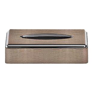 意大利PINETTI Tissue Boxes桌面抽纸盒手工小牛皮高端轻奢纸巾盒