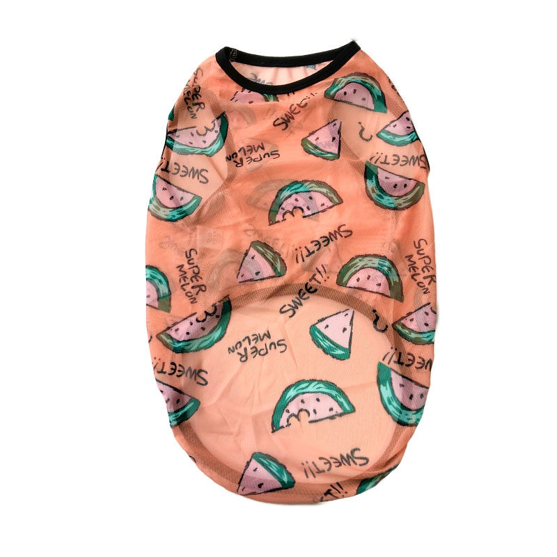 网纱夏日大型犬透气背心
