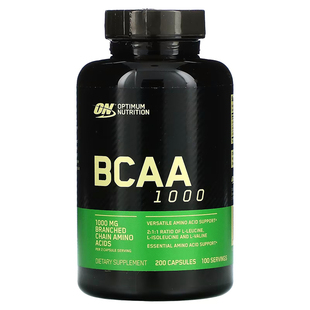 美国原装ON奥普帝蒙支链氨基酸胶囊 欧普肌肉合成 Optimum BCAA
