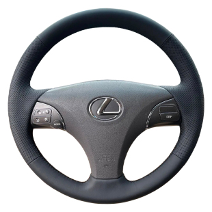 06-12雷克萨斯ES240/350方向盘套真皮把套手缝专用全包款内饰改装