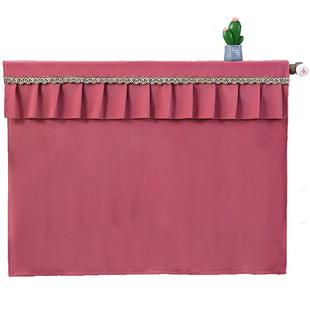 暖气片罩纯色简约家用搭巾老式防熏半包罩布全包立式装饰防尘罩子