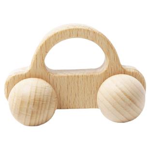 猫朵原木经典小车子木制品摆件可啃咬3-6-18月宝宝儿童手推小车MD