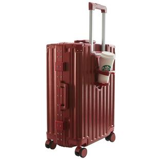 结婚行李箱陪嫁箱红色箱子拉杆箱女2025新款婚礼用新娘嫁妆箱24寸