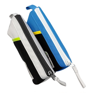 晨光拼接运动风三角袋鼠包笔袋单拉链牛津布三角包双层结构设计大容量学生用高颜值文具盒文具袋APB932NZ