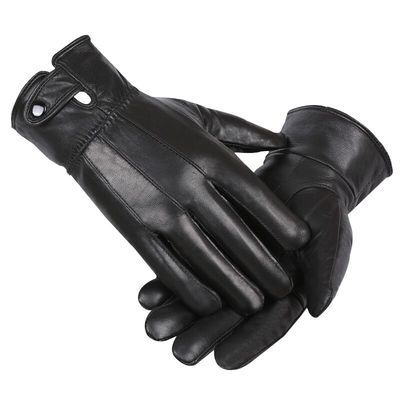 羊皮手套男士冬季加绒加厚皮手套