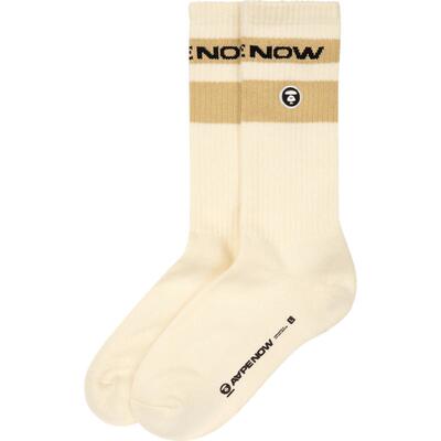 Aape猿人刺绣字母中筒袜5135XXL