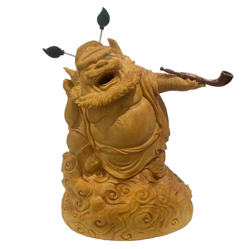 居舍小叶黄杨木钟馗香炉
