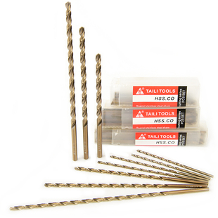 泰利加长高速钢直柄麻花钻头金属高钴钻2.5/3/3.2/4/4.2/5*160MM