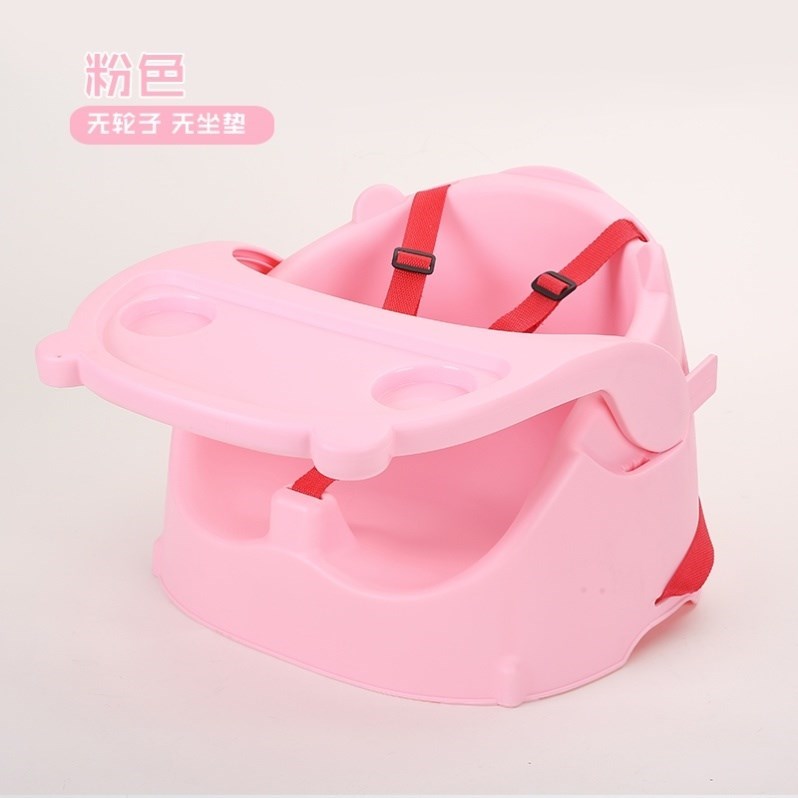 家用婴儿餐椅座椅宝宝学坐椅神器可绑凳子矮款四五个月带轮子安全