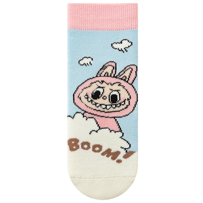 女童袜子冬天加绒加厚保暖毛圈袜