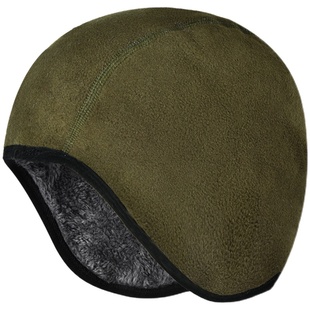 冬季保暖抓绒帽双层摇粒加绒帽子户外运动装备滑雪登山防风护耳帽