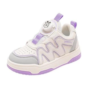 巴布豆官方旗舰童鞋女童鞋2025新款春季小女孩时尚板鞋儿童运动鞋