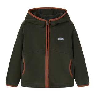 ibaby儿童半高领打底衫摇粒绒外套马甲保暖男女童加厚秋冬绒内搭