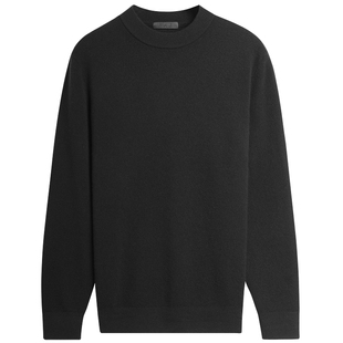 EHE男装100%阿拉善白羊绒高阶休闲圆领英伦风毛衣男2025秋季新款