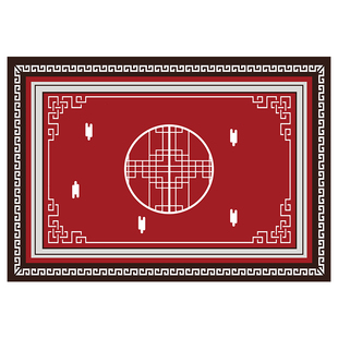 现代新中式地毯客厅中国田园风茶几沙发满铺垫古典禅意书房卧室毯