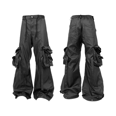 RELABEL(‘LABEL）搭配推荐水洗蜡炮弹工装超修饰X型可调节休闲裤