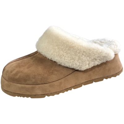 SIGEgeLi松糕厚底毛毛鞋