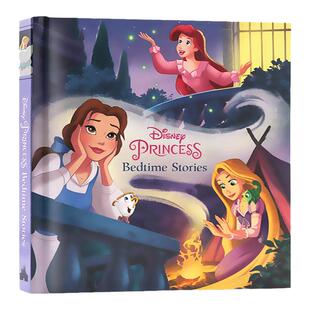 迪士尼公主系列睡前童话故事书 Disney Princess Bedtime Stories 英文原版绘本 睡美人/美女与野兽/灰姑娘/美人鱼/白雪公主小矮人