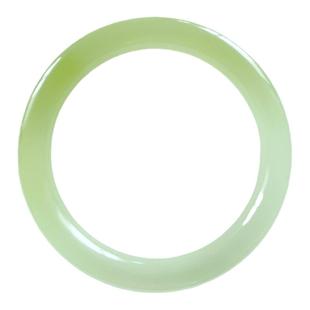 青提果冻葡萄肉阿富汗玉手镯情人玉镯圆条冰种镯子显手白细少女款