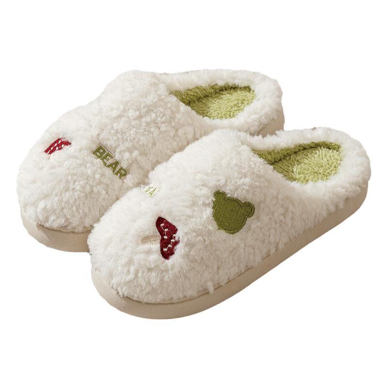 棉拖鞋女秋冬季室内家居家用2025新款厚底保暖防滑情侣毛毛绒拖男