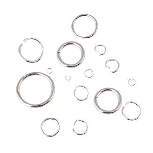 不锈钢开口圈金属环圆圈diy项链材料银色钛钢连接小圆环扣O圈配件