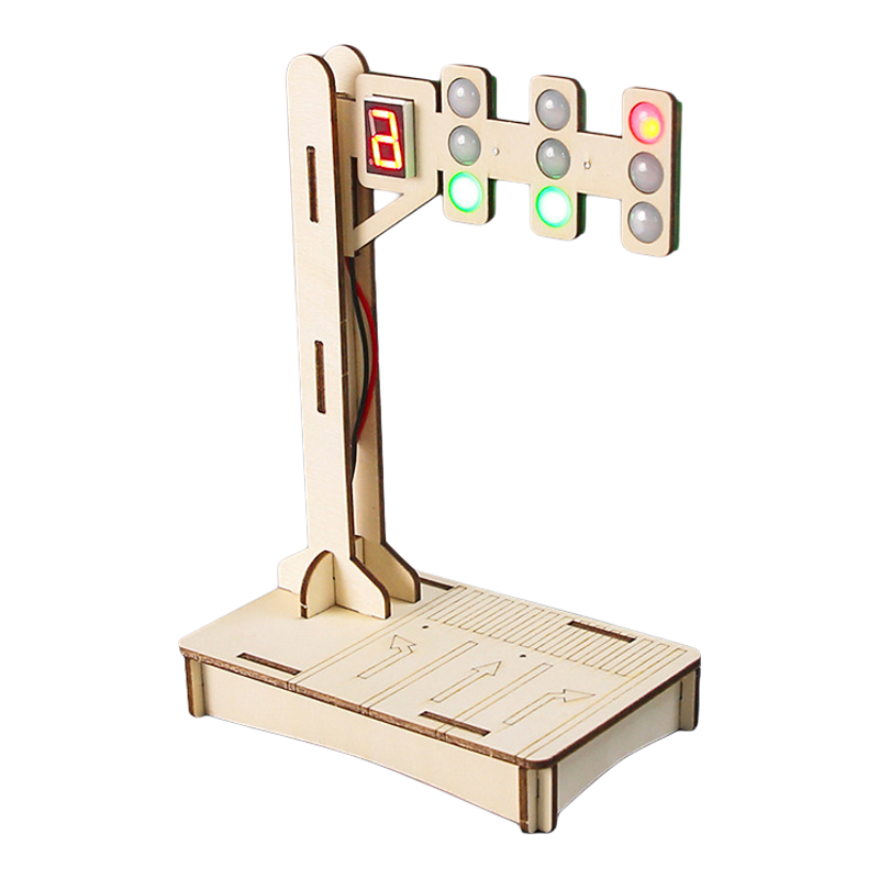 智能红绿交通信号灯儿童小学生科技制作diy手工材料科学实验玩具